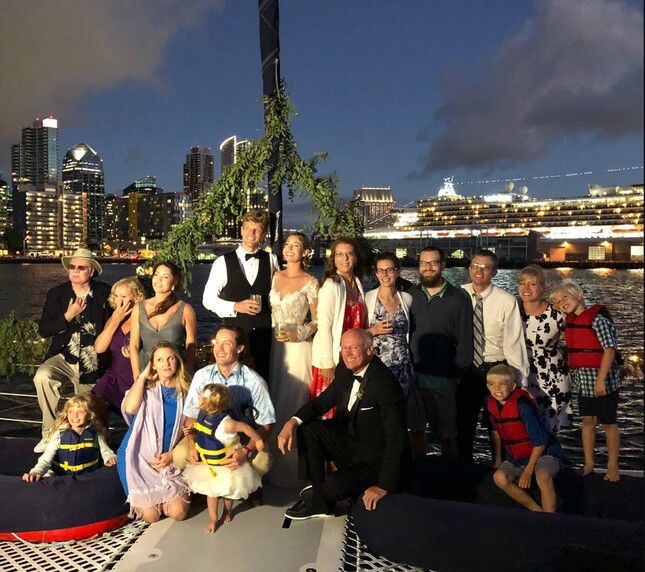 celebration on san diego boat